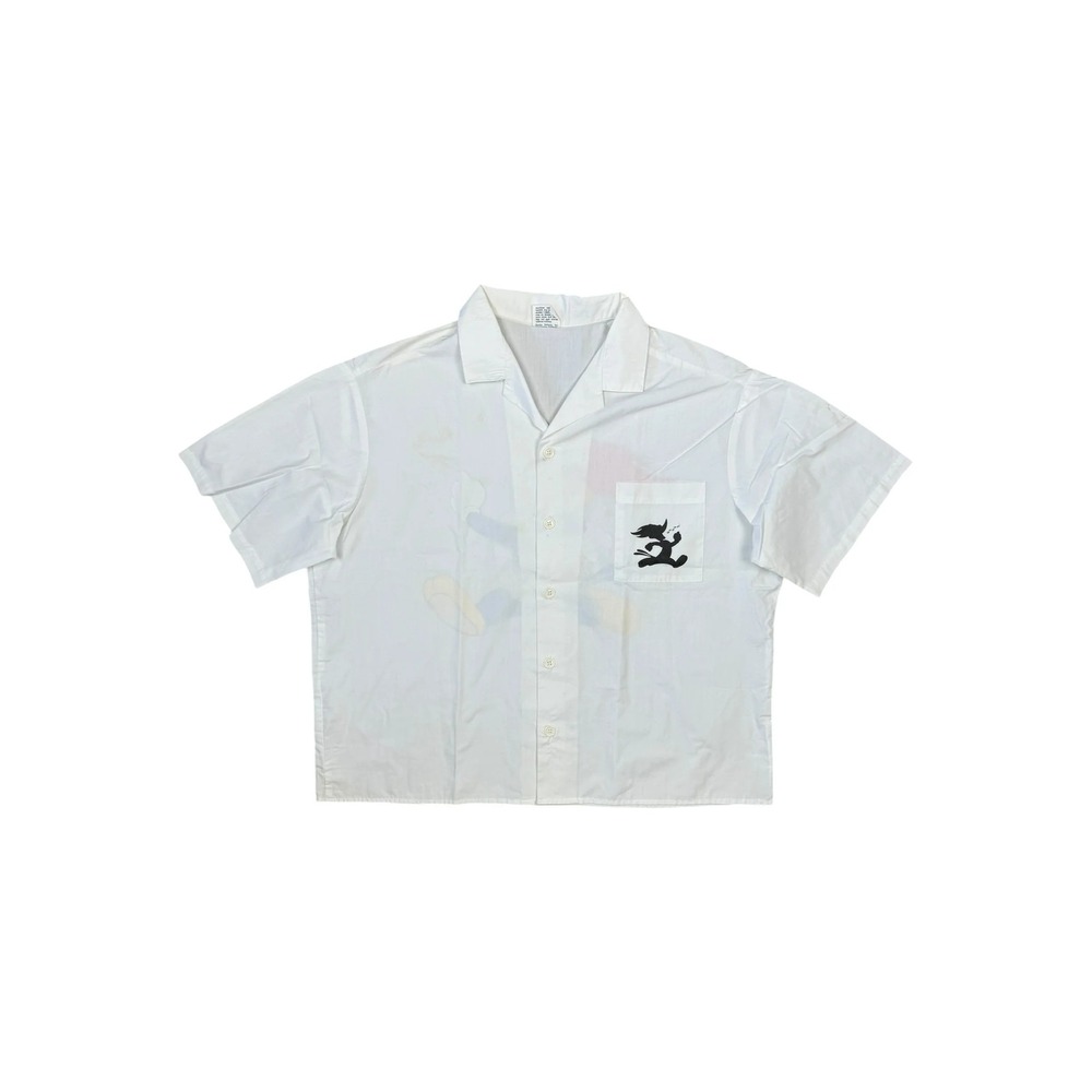 Stanley Desantis 80s Woody The Woodpecker White Button Up Size Large